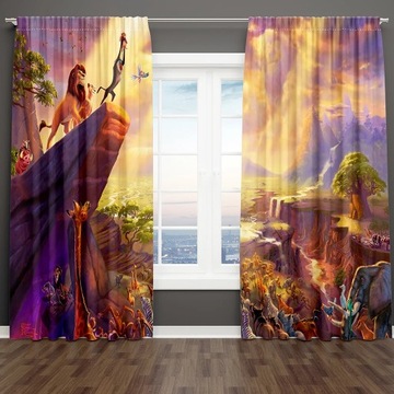 Children's like 3D cartoon animation characters sunshade curtains 2 panel