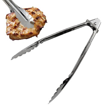 Универсальные стальные кухонные щипцы для салата-гриля