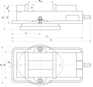 РОТАЦИОННЫЕ ТИСКИ FQM100/100мм ДЛЯ ФРЕЗЕРНЫХ СТАНКОВ
