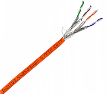 Kabel przewód skrętka S/FTP kat 7 100%Cu na metry