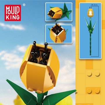 КОНСТРУКЦИОННЫЕ БЛОКИ ТЮЛЬПАНЫ ИСКУССТВЕННЫЕ ЦВЕТЫ ДЛЯ МОЛДА KING VASE 24012