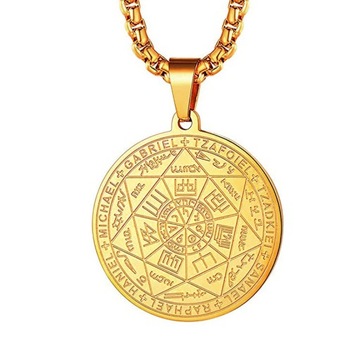 MEDALIK TALIZMAN ANIOŁÓW ŚWIĘTY ARCHANIOŁ GABRIEL AMULET 7 ARCHANIOŁÓW STAL