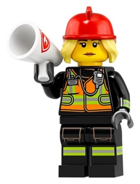 LEGO FIGURKA SERIA 19 STRAŻAK STRAŻACZKA 71025