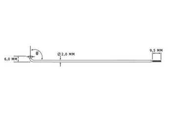 Szprychy rowerowe CnSpoke STD14 stal nierdzewna 256 mm x 2 mm ZESTAW 18 szt