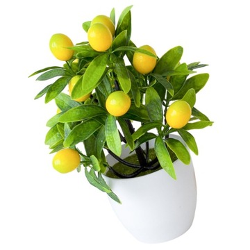 SZTUCZNE DRZEWKO BONSAI Z ROŚLIN DONICZKOWYCH CYTRYNY