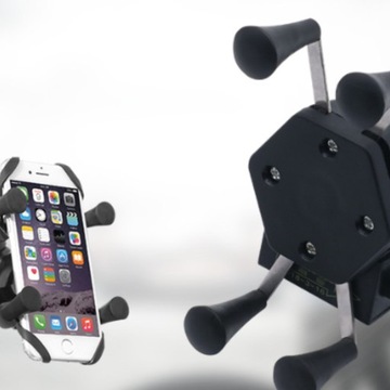 ДЕРЖАТЕЛЬ ДЛЯ МОТОТЕЛЕФОНА С USB-ЗАРЯДКОЙ