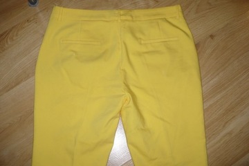 Spodnie Zara, r. XL, żółte, cygaretki, b. ładne!