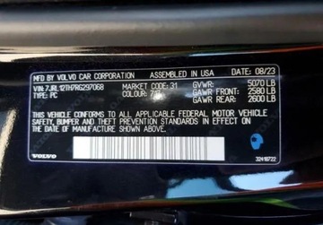 Volvo S60 III 2024 Volvo S60 Auta z USA - Zapytaj o wiecej ofert 2.5 Benzyna 254KM, zdjęcie 9