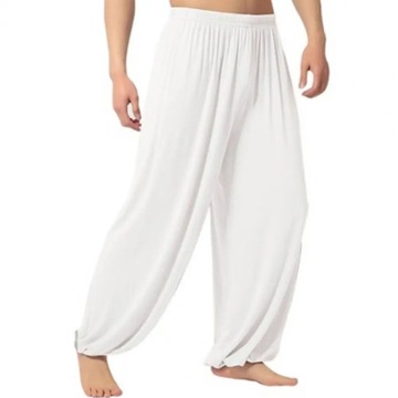 Pure Color Loose Straight Pants Men Sweatpants Mod