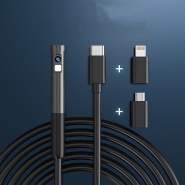 ЭНДОСКОПНАЯ КАМЕРА ДЛЯ ТЕЛЕФОНА 7,9 мм DUO HD 6LED Android iOS 3 м