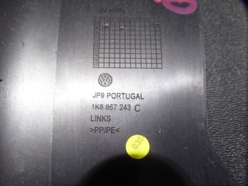 OSŁONA SŁUPKA ŚRODKOWEGO LEWA VW SCIROCCO 1K8