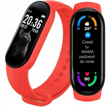 SMARTWATCH Zegarek WODOODPORNY POŁĄCZENIA PL MENU SPORT PULS SMART WATCH