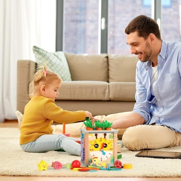 ДЕРЕВЯННЫЙ АКТИВНЫЙ ДЕБЕНОК 7 В 1, ДЕРЕВЯННАЯ ИГРУШКА, РАЗВИВАЮЩАЯ ИГРУШКА