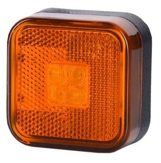 OBRYSÓWKA KWADRATOWA Z ODBLASKIEM POMARANCZOWA