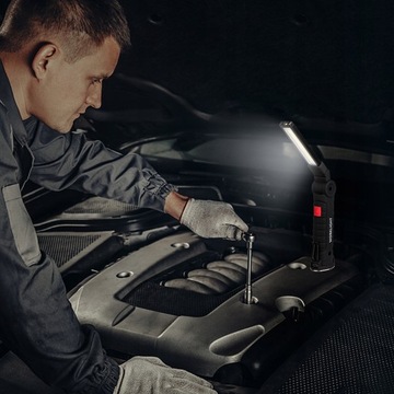 ЛАМПА ДЛЯ МАСТЕРСКОЙ МОЩНЫЙ СВЕТОДИОДНЫЙ ФОНАРЬ 150ЛМ + МАГНИТ