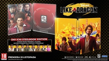 Yakuza Like A Dragon Day Ichi Steelbook Edition Xbox One + DLC Nowa Folia