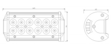 ГАЛОГЕННЫЕ LEDBARS LED COMBO переключатель 2x36Вт