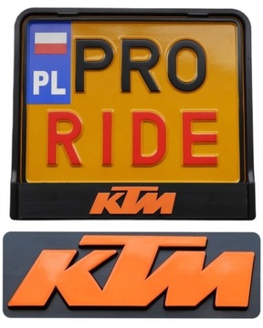 3D RAMKA Tablicy rejestracyjnej MOTOCYKL KTM