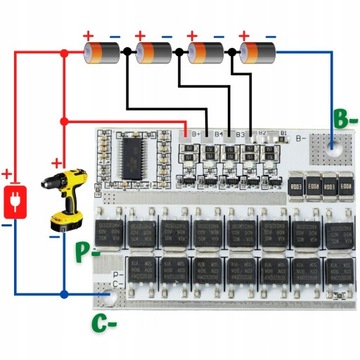 Зарядное устройство Balanser BMS 3S 100A 12,6V Li-Ion 18650