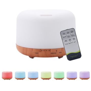 NAWILŻACZ POWIETRZA DYFUZOR ZAPACHOWY AROMATERAPIA LED LAMPKA NOCNA 7 KOL