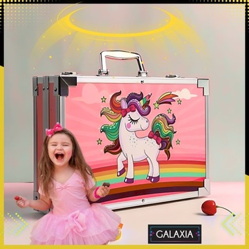 НАБОР РАСКРАСКИ ДЛЯ ДЕТЕЙ, Девочек, Художественный пластиковый чемодан