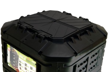 КРУГЛОГОДНЫЙ МОДУЛЬНЫЙ КОМПОСТЕР 600л Patrol Черный Вентиляция Орошение