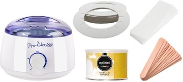 Zestaw do Depilacji Pro-WAX 100W+WOSK+Paski+Patycz