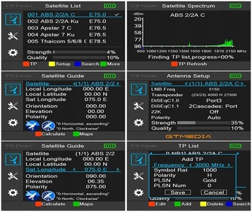 Измеритель сигнала спутниковой антенны DVB-S2 SAT для настройки проверки