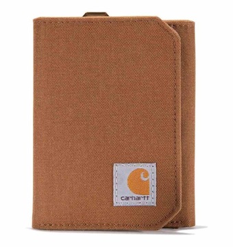 Portfel Carhartt Nylon Duck Trifold Wallet Brown