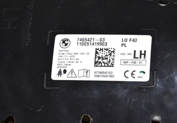 BMW 1 F40 AIRBAG ULOŽENÍ SEDADLA ZVEDÁK 7465421
