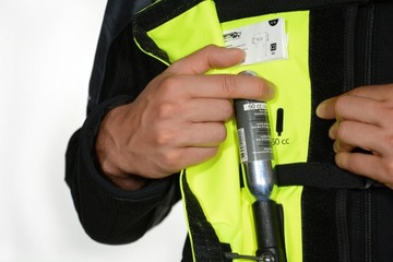 KAMIZELKA MOTOCYKLOWA ODBLASKOWA Z PODUSZKĄ r.M