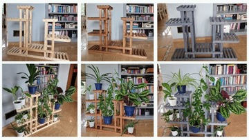 Деревянная подставка для цветов ЦВЕТЫ, полка, каскадная подставка, ВЫСОКАЯ ВМЕСТИМОСТЬ