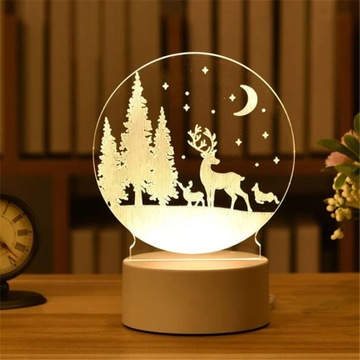 Eid Mubark 3D akrylowe LED lampka nocna Ramadan de
