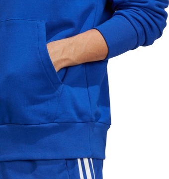 BLUZA MĘSKA ADIDAS ESSENTIALS FRENCH TERRY BIG LOGO HOODIE NIEBIESKA r M