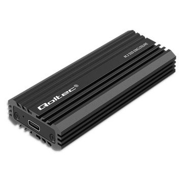 Корпус Qoltec NV2270 для твердотельного накопителя M.2 SATA NVMe USB-C емкостью 2 ТБ