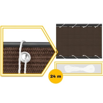 Мат на балконе для террасы забор балкон забор коричневая сетка 0,8 × 5 м