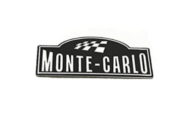 Emblemat logo naklejka MONTE CARLO Skoda Fabia III