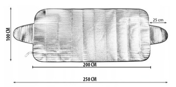 БОЛЬШОЙ КОВРИК, ПРОТИВОДОРОЗНАЯ ПОКРЫТКА НА ОКНО, АЛЮМИНИЕВЫЙ АВТОБУС МДП, 100 Х 250 СМ