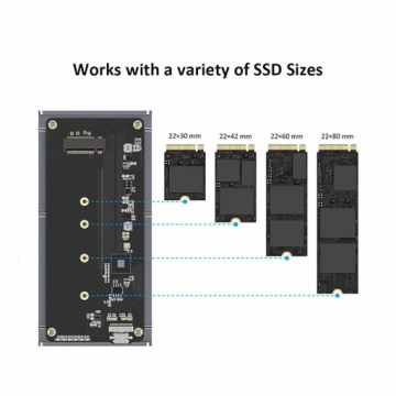 Отсек для диска M.2 SSD NVMe Thunderbolt USB4 40 Гбит/с до 3500 МБ/с Abart Pro