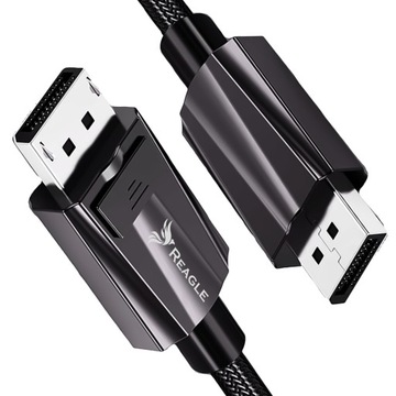 REAGLE Kabel DisplayPort DP 2.0 8K 4K 320Hz 240Hz DISPLAY PORT Przewód 1M