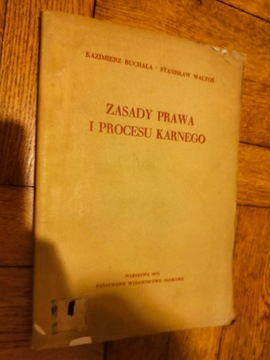 Zasady prawa i procesu karnego - Buchała Waltoś