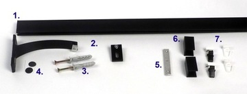 КАРДИНЫ ОДИНОЧНЫЕ АЛЮМИНИЕВЫЕ РЕЙКИ 310 6 ЦВЕТОВ