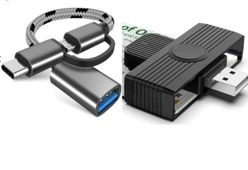 Czytnik Kart Kierowców|USB-A + USB-C + Micro USB