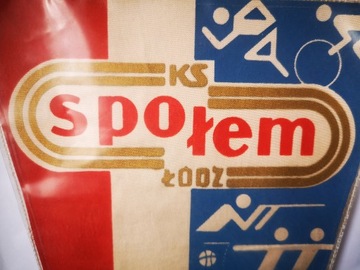 Proporczyk klub Sportowy Społem Łódź 1977
