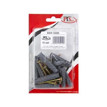 Kołek rozporowy 10/5x50 krzyż PLX (10szt)