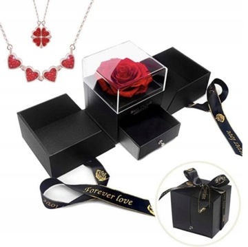 RoseBox z naszyjnikiem