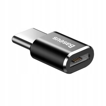 Адаптер Baseus Micro USB — USB Type-C, черный