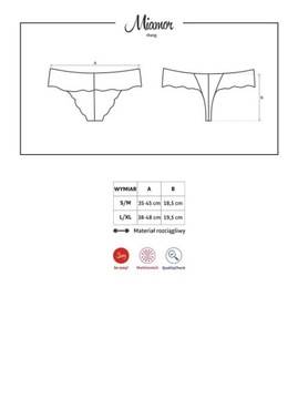 КРУЖЕВНЫЕ СТРИНГИ С ОТВЕРСТИЕМ OBSESSIVE MIAMOR L/XL