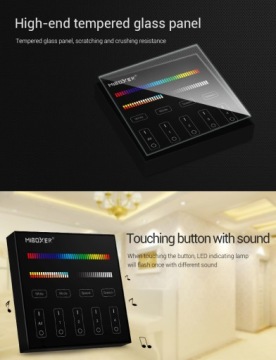 Пульт дистанционного управления RGB+CCT Milight B4 TOUCH НАСТЕННЫЙ