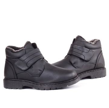 МУЖСКАЯ ЗИМНЯЯ ОБУВЬ НА ЛИПУЧКЕ, УТЕПЛЕННАЯ, ПРИШИТАЯ